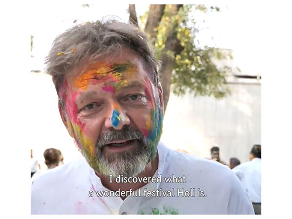 German Ambassador to India and Bhutan, Philipp Ackermann talks about Holi (Photo: X/ @AmbAckermann)