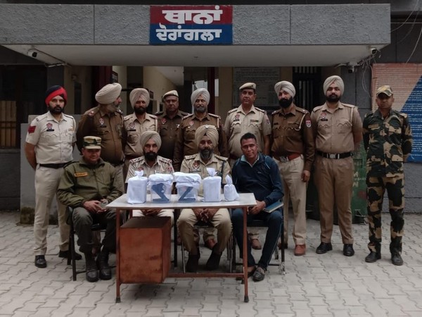 Gurdaspur Police and BSF recover drugs and arms across the border through joint operation (Photo/ANI) 
