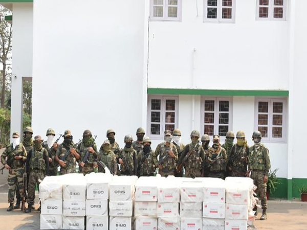 Seized cigarettes. (Photo/Assam Riffles)