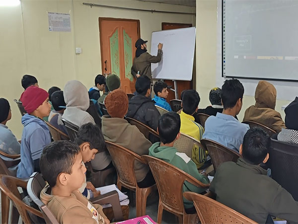 Students at the free coaching program from India Army. (Photo/ANI)