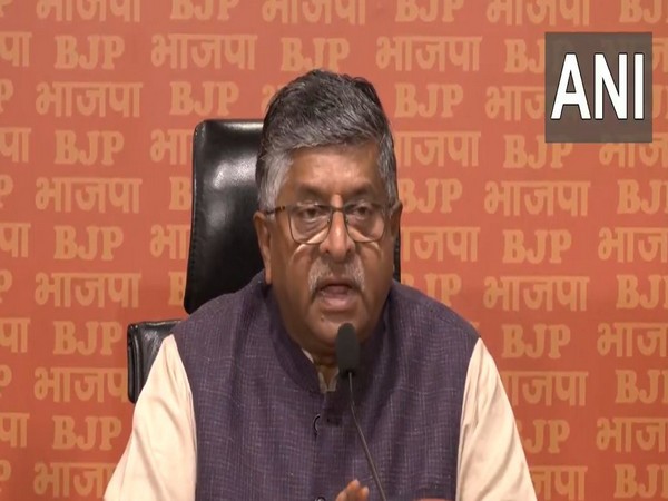BJP MP Ravi Shankar Prasad (Photo/ANI)