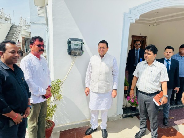Smart meter installed at residence of CM Pushkar Singh Dhami (Photo/ANI)