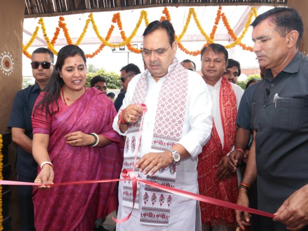 CM Bhajanlal Sharma inaugurates Shakti Vandan India festival in Jaipur (Photo/ANI) 