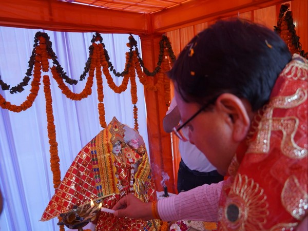 Uttarakhand CM Pushkar Dhami inaugurates Maa Purnagiri Mela (Photo/ANI) 