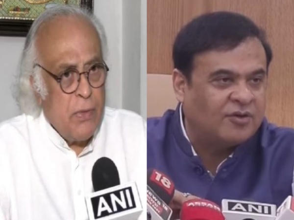 Congress leader Jairam Ramesh and Assam Chief Minister Himanta Biswa Sarma. (Photo/ANI)