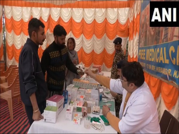 Patients at the Free medical camp by CRPF (Photo/ANI)