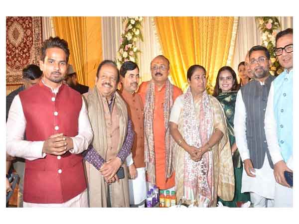 BJP leaders at a Iftaar party held by  Delhi BJP Minority Morcha on Sunday (Photo/Delhi BJP)