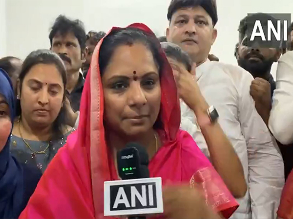 BRS MLC K Kavita (Photo/ANI)