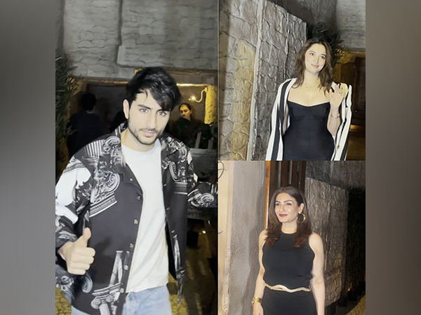 Ibrahim Khan, Raveena Tandon, Tamannaah Bhatia (Image Source: ANI)