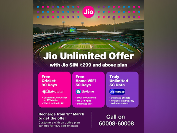 Jio has an unlimited offer for cricket fans. (Photo- Jio)