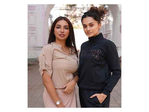 Kanika Dhillon and Taapsee Pannu (Image Source: Instagram/@kathhapictures)