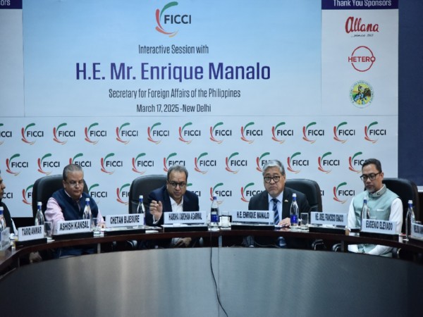 Philippines’ Secretary for Foreign Affairs Enrique Manalo at a FICCI event in New Delhi (Image: FICCI)