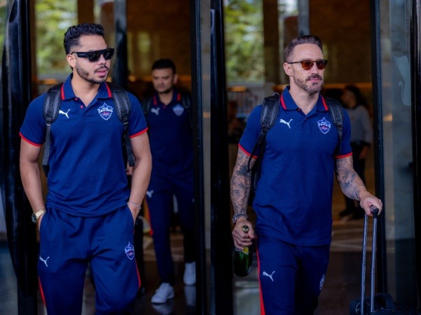 Ashutosh Sharma and Faf Du Plessis (R). (Photo: Delhi Capitals)