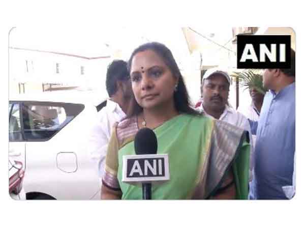 BRS MLC K Kavitha (Photo/ANI)