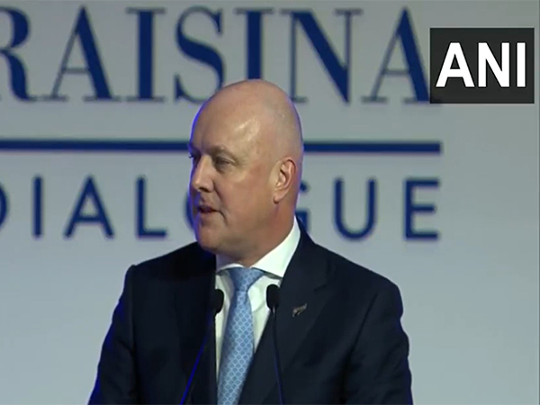 New Zealand Prime Minister Christopher Luxon discusses the Kiwi-Indian community at Raisina Dialogue 2025. (Photo: ANI)