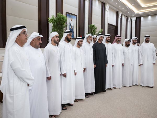 UAE President receives Emirati military personnel (Photo/WAM)