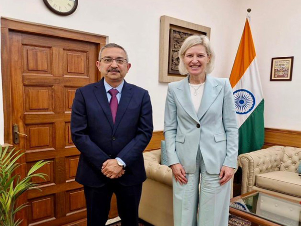 Ministry of External Affairs Secretary (West) Tanmaya Lal, European Parliament Chair of the Delegation for Relations with India Angelika Niebler (Image Credit: X/@MEAIndia)