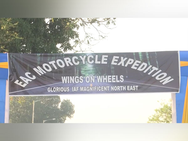 Indian Air Force organise bike expedition (Photo: ANI) 