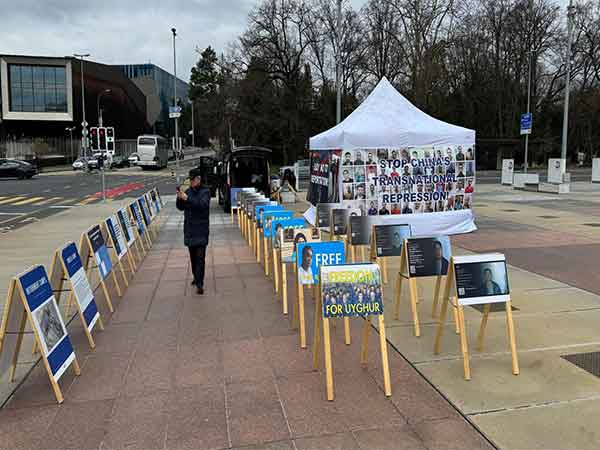 World Uyghur Congress organises exhibition at 58th session of UNHRC (Image Credit: X/@UyghurCongress)