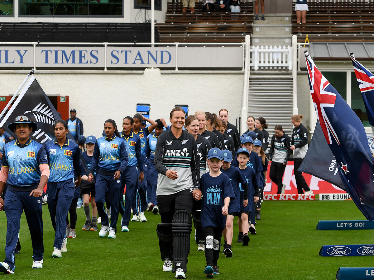 New Zealand-W and Sri Lanka-W team. (Photo- @WHITE_FERNS/X) 