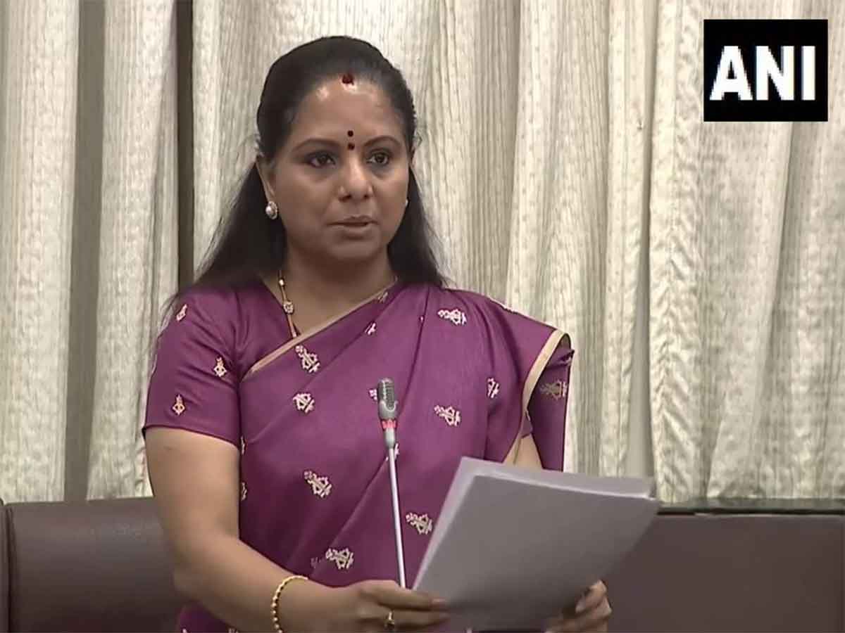 BRS MLC K Kavitha (Photo/ANI)