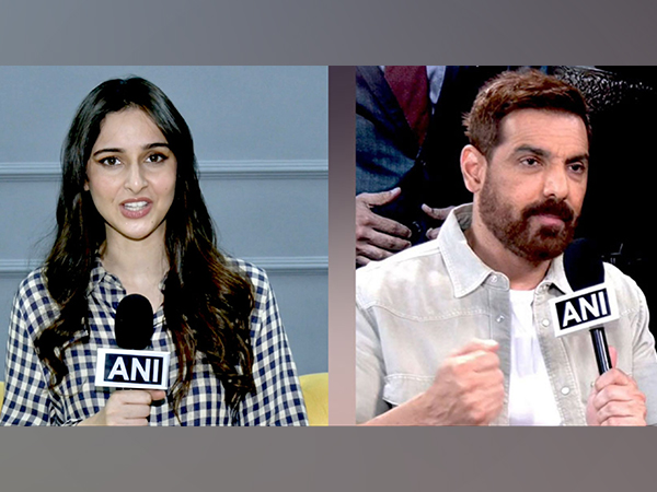 Sadia Khateeb, John Abraham (Image source/ANI) 