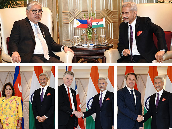 EAM Jaishankar with world leaders (Photo/ANI)