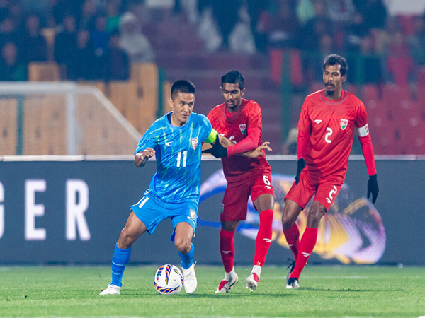 Sunil Chhetri slams his 95th goal as India outplay Maldives