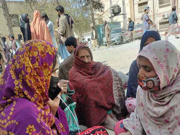 Several women injured after police use batons to disperse families (Image Credit: @TBPEnglish)