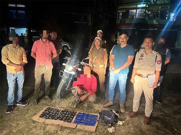 Assam police seizes drugs (Photo/ANI)