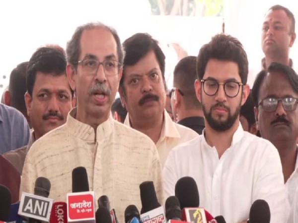 Shiv Sena (UBT) chief Uddhav Thackeray addressing the media. (Photo/ANI)