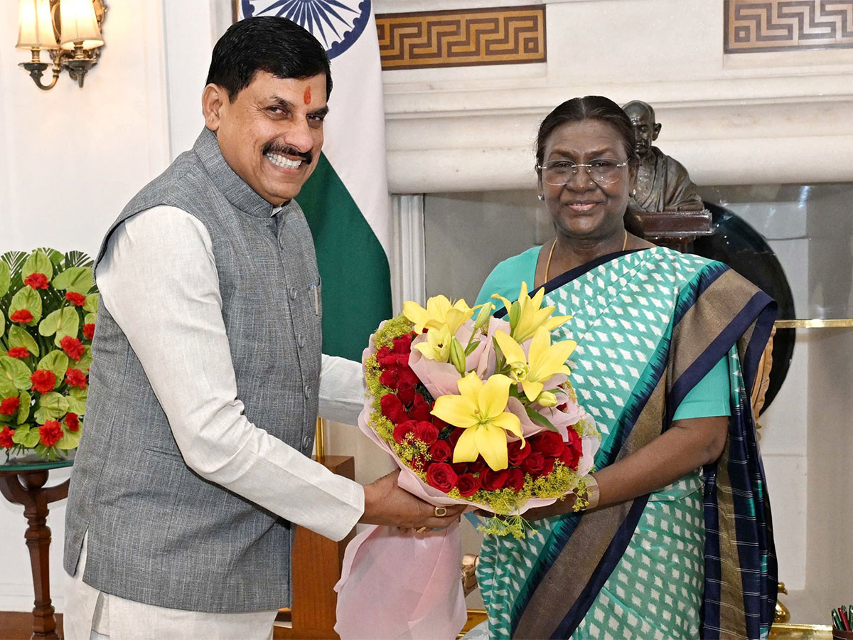 MP CM Mohan Yadav meeting the President (Photo/X @DrMohanYadav51)