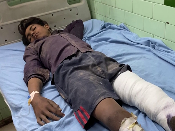 An injured worker in the accident (Photo/ANI)