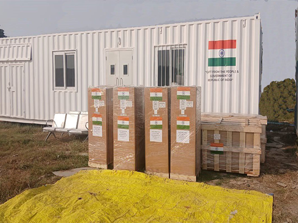 India sends consignment 6-bedded container-based dialysis unit to Kiribati (Photo/X@MEAIndia)