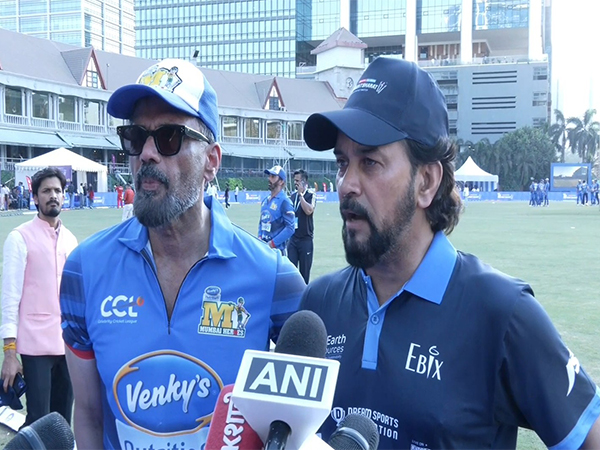  Suniel Shetty , Member of Parliament Anurag Singh Thakur (Image source/ANI) 