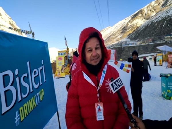 Rajiv Kumar, organiser of Lahaul snow marathon (Photo/ANI)