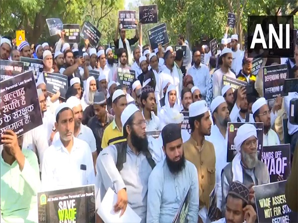 AIMPLB protests against Waqf Amendment Bill 2024 (File photo: ANI)