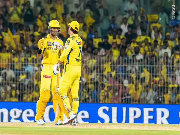 CSK opener Rachin Ravindra with former skipper MS Dhoni (Photo: IPL)