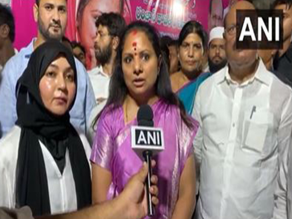 BRS MLC K Kavitha (Photo/ANI)