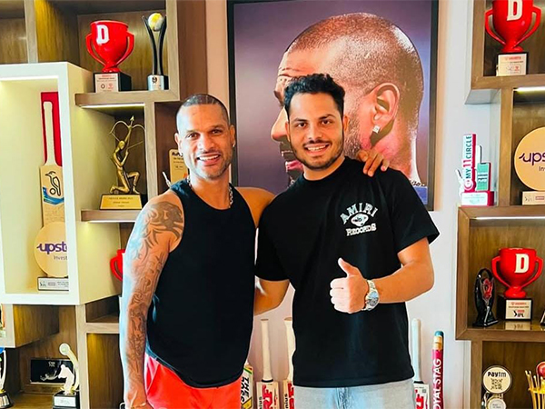 Shikhar Dhawan and Ashutosh Sharma. (Photo- Shikhar Dhawan Media team)