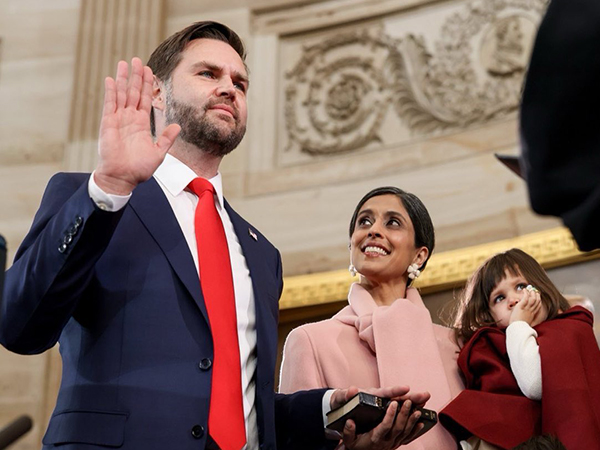 US Vice President JD Vance and Second Lady Usha Vance (Image: X@VP)