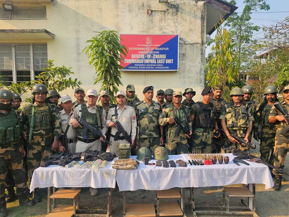 Security forces conduct search operations in fringe areas of  Manipur (Photo/ANI)