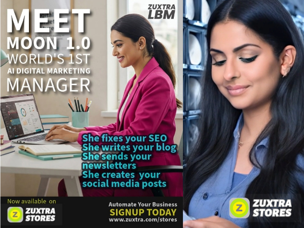 World's First AI Digital Marketing Manager - MOON 1.0