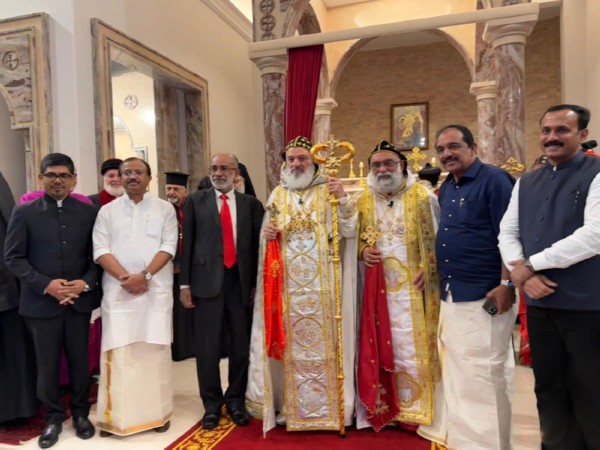 Indian delegation participates in Consecration Ceremony of Mor Gregorious Joseph as Catholicos of Syrian Christians in Beirut (Image Credit: