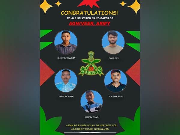 5 selected as Agniveers after Assam Rifles training. (Photo source: Assam Rifles)