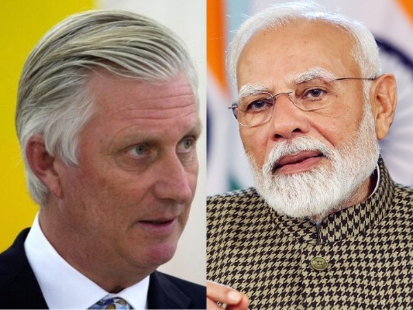 King Philippe of Belgium and Prime Minister Narendra Modi (Images/ Reuters, ANI)