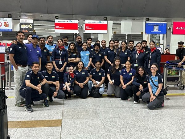 First batch of Indian shooters before leaving for Argentina for ISSF World Cup (Image: NRAI media)