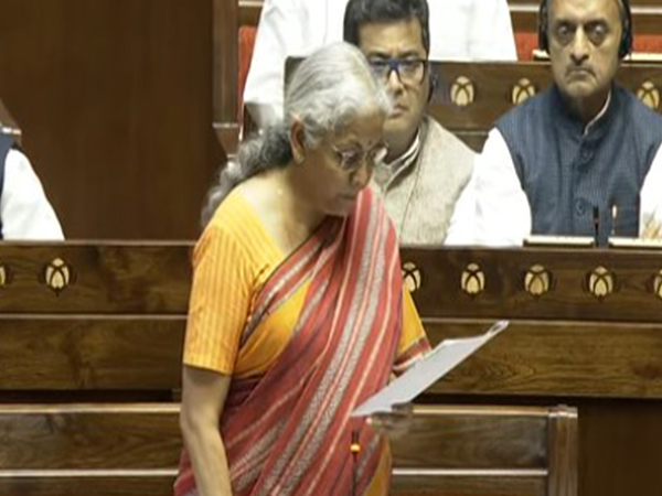 Union Finance Minister Nirmala Sitharaman. (Photo courtesy: Sansad TV)