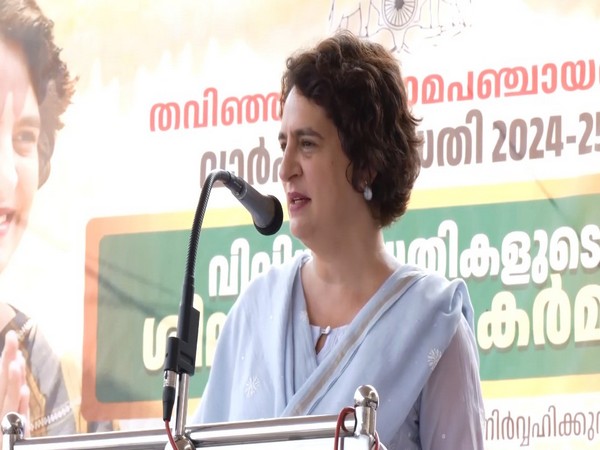 Congress leader and Wayanad MP Priyanka Gandhi (Photo/ANI)
