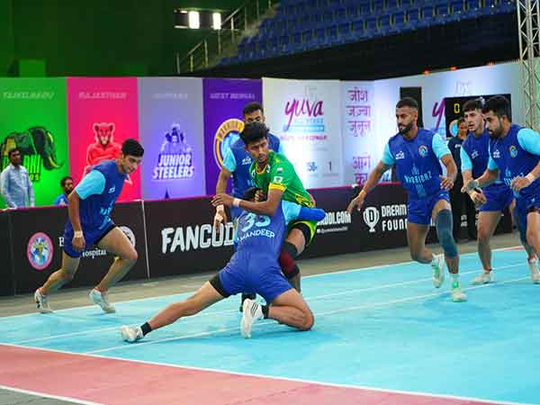 Players in action during Yuva All Stars Championship clash
